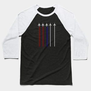 red white blue air force flyover 4th of Baseball T-Shirt